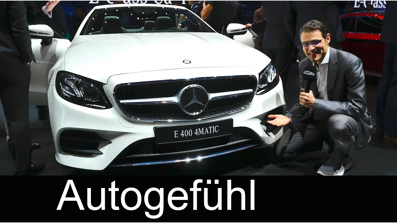 Mercedes E-Class Convertible E-Klasse Cabriolet REVIEW Geneva Motor Show 2017 - Autogefühl