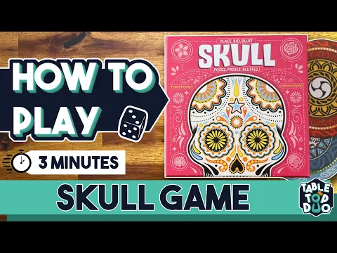 How to Play Skull tutorial in 3 minutes (Place, bid & bluff game)