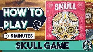 How to Play Skull tutorial in 3 minutes (Place, bid & bluff game)