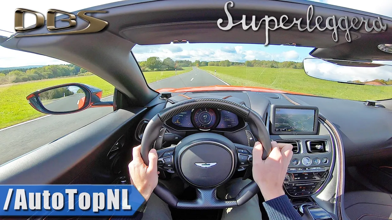 ASTON MARTIN DBS VOLANTE V12 on a PERFECT ROAD by AutoTopNL