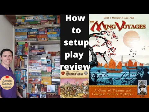 How to setup play review The Ming Voyages Asymmetric board game Pocket Campaign AmassGames #war 2p