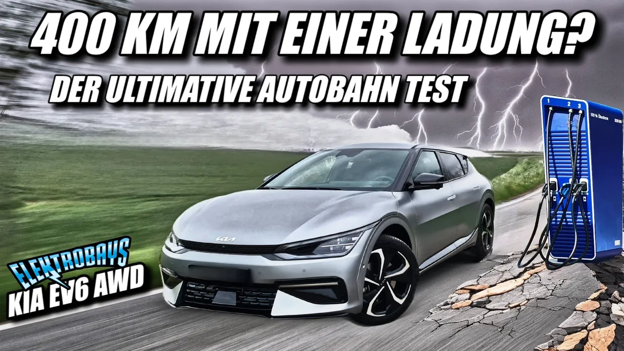 400 km Autobahn ohne zu Laden? Kia EV6 AWD Elektroauto Wintertest der besonderen Art.