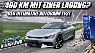 400 km Autobahn ohne zu Laden? Kia EV6 AWD Elektroauto Wintertest der besonderen Art.