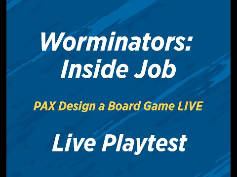 Design a Board Game LIVE - Worminators