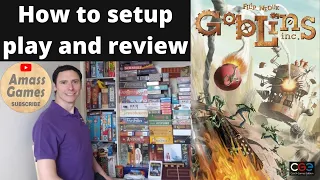 Goblins. Inc how to setup play and review CGE fun Galaxy Trucker board game AmassGames Adrenaline