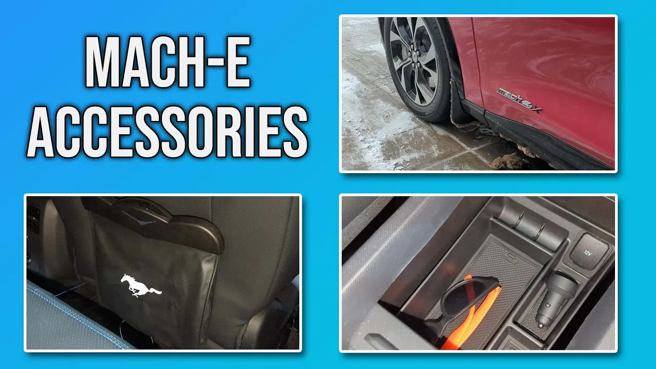 Mach-E Accessories review (AOSK Mud flaps, organizers, seat covers, + giveaway!)