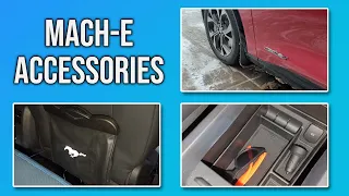 Mach-E Accessories review (AOSK Mud flaps, organizers, seat covers, + giveaway!)