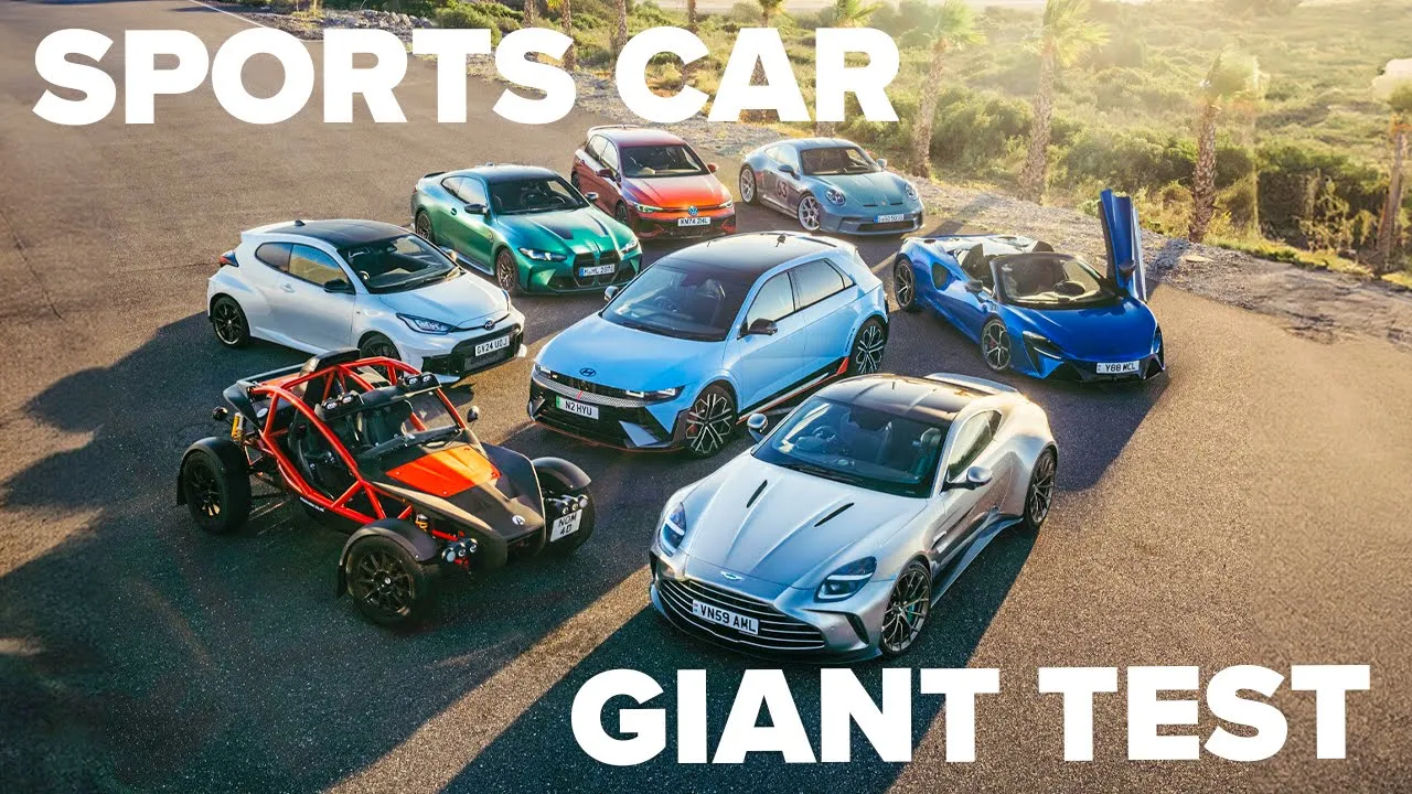 Sports Car Giant Test 2024 | Porsche vs McLaren vs Aston Martin & more!