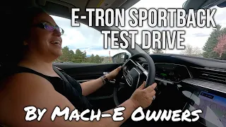 Audi e-tron Sportback test drive review (by Mach-E owners)