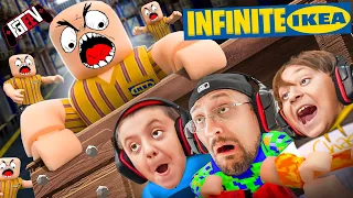 Don't Play ROBLOX Infinite IKEA at Night! (SCP-3008 with FGTeeV Boys)