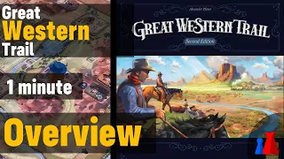 Great Western Trail : Second edition -1 minute Overview - Peaky Boardgamer