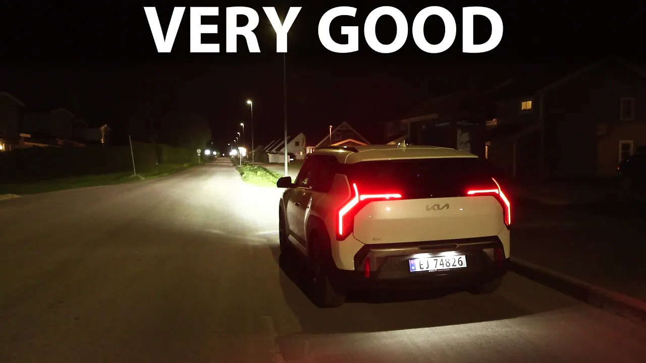 Kia EV3 LED Projection Cube Headlights test