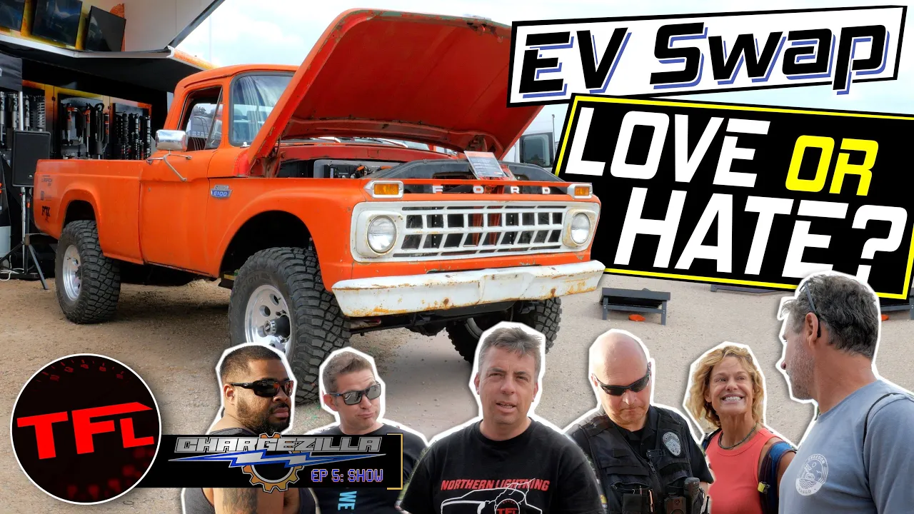 I Take My Tesla-Swapped Ford Truck to a Car Meet: Here Are Your REACTIONS! ChargeZilla Ep.5