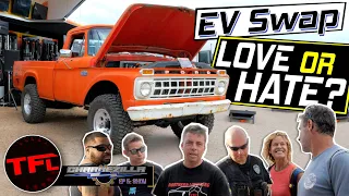 I Take My Tesla-Swapped Ford Truck to a Car Meet: Here Are Your REACTIONS! ChargeZilla Ep.5