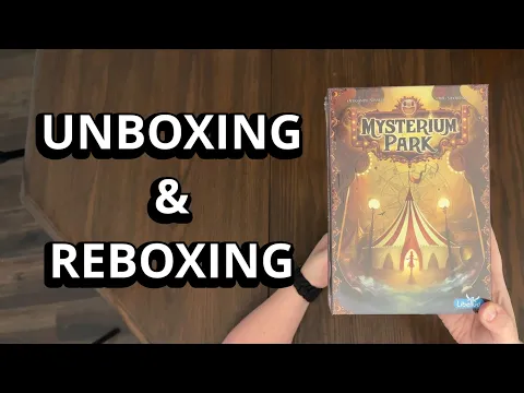 Mysterium Park - Board Game Unboxing & Reboxing - What's in the Box?
