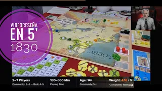 Videoreseña en 5' - Juego de mesa 1830 (empresarios e inversiones)