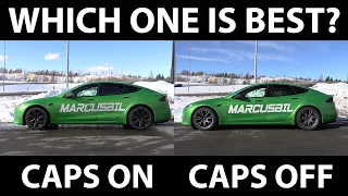 Tesla Model S Plaid consumption with wheel caps