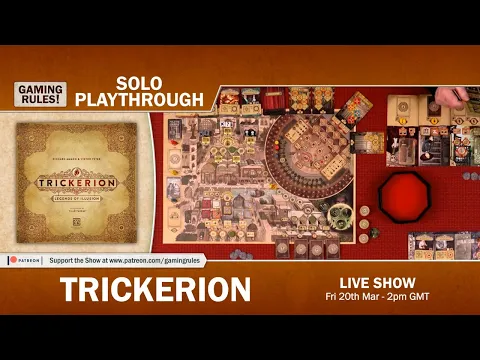 Trickerion - Solo Playthrough with Gaming Rules!