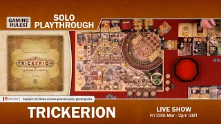 Trickerion - Solo Playthrough with Gaming Rules!