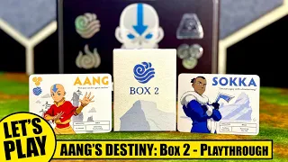 AVATAR the LAST AIRBENDER: AANG's DESTINY Deck Building Game Playthrough Box 2 | The OP