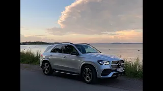 Mercedes Benz GLE 350de - sommertest - hvor langt går den elektrisk?