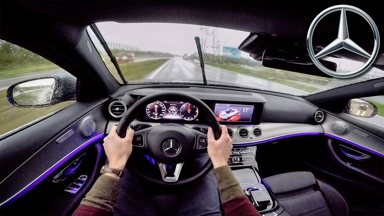 Mercedes Benz E Class 2017 POV Test Drive + AMBIENT LIGHTING