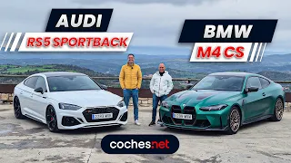 Audi RS5 Sportback Performance Edition vs BMW M4 CS | Comparativo / Review en español | coches.net