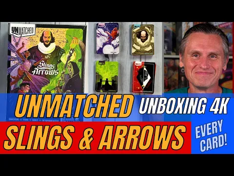 Unmatched: Slings & Arrows 4K UNBOXING & ALL CARDS CLOSE UP! @RestorationGames