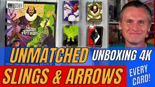 Unmatched: Slings & Arrows 4K UNBOXING & ALL CARDS CLOSE UP! @RestorationGames