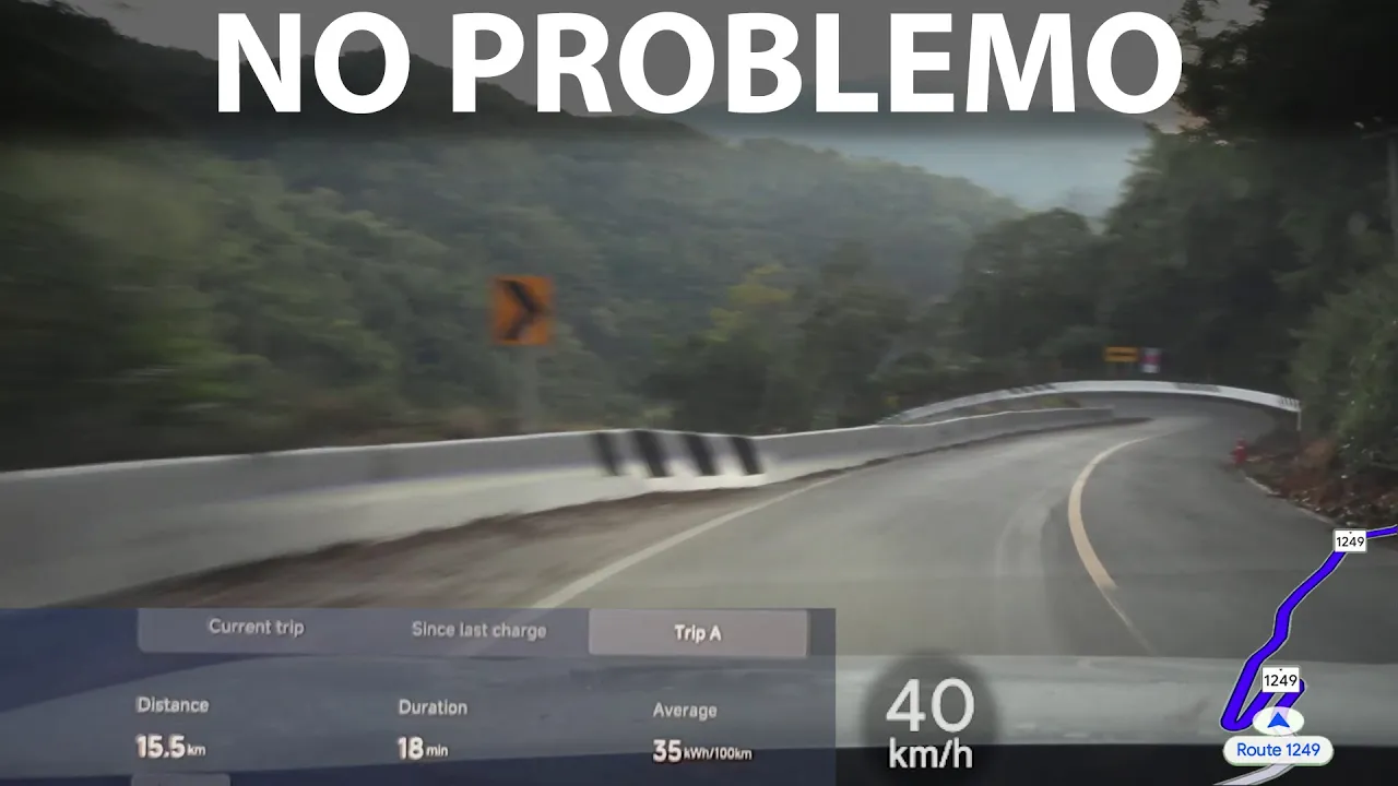 Leapmotor B10 driving up Doi Ang Khang (very steep mountain road)