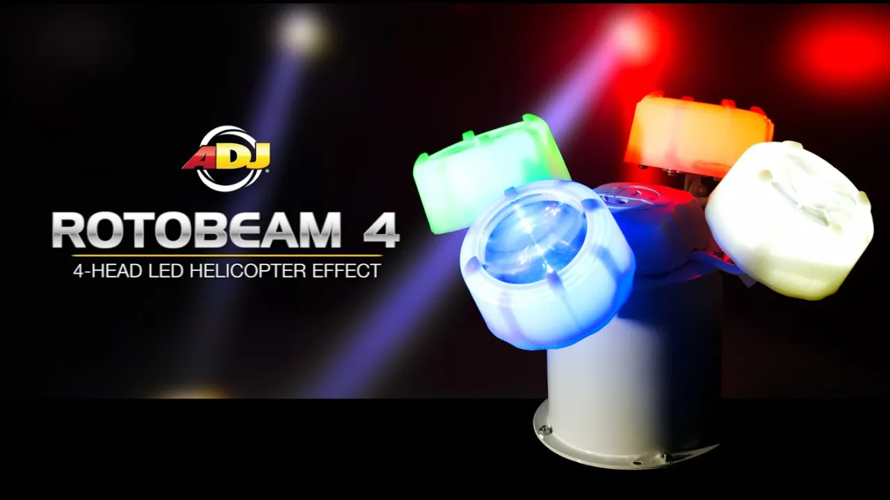 Product video thumbnail for ADJ American DJ Rotobeam 4 RGBW LED Effect Light