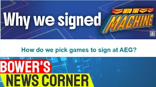 Why We Signed Into The Machine. Bower Rides The News. A+ Press Release from AEG