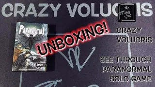PARANORMAL-Solo Game of the Month SeeThrough -Unboxing