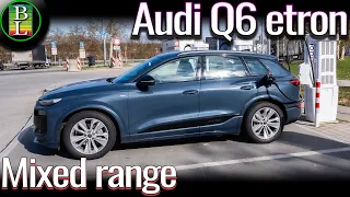 Audi Q6 E-tron Quattro (AWD,95kWh) - 110 km/h (68mph) range test