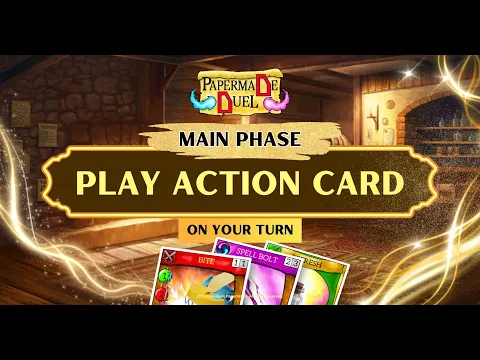 Play Guide - Play Action Card. Main Phase. On Your Turn. Learn to play Papermade Duel