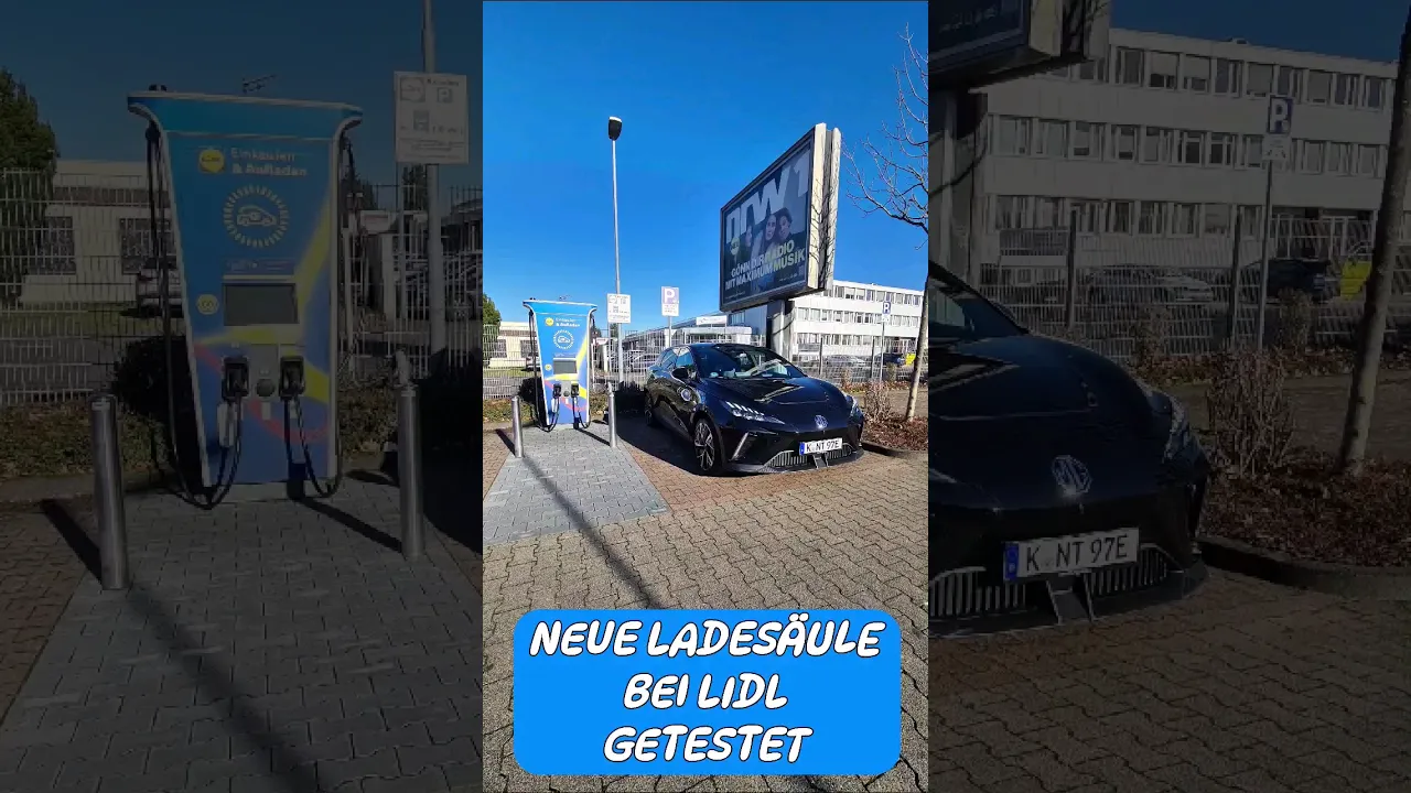 NEUE Lidl Ladesäule Mit Elektroauto MG4 Luxury Getestet! #elektromobilität  #shortvideo #shorts