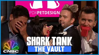 Robert Raises Eyebrows With Cat Licking Brush | Shark Tank Vault