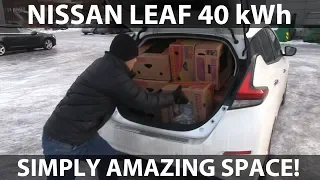 Nissan Leaf 40 kWh banana box test