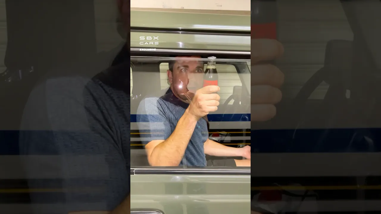 How To Open A Bottle Using A Car! 🤣 #cola #cars #funny