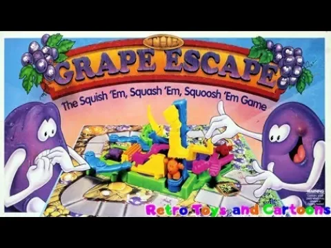 The Grape Escape Board Game Commercial Retro Toys and Cartoons