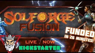 SolForge Fusion - Hands-on Look and Interview with Justin Gary - KS is Live Now! Gencon 2021