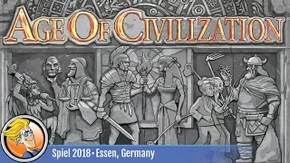 Age of Civilization — game overview at SPIEL '18