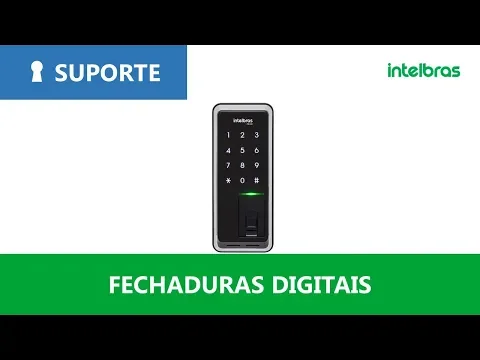 Fechadura Digital Intelbras Sobrepor para Porta de Madeira Senha Biometria FR 220