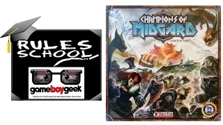 How to Play Champions of Midgard (Rules School) with the Game Boy Geek