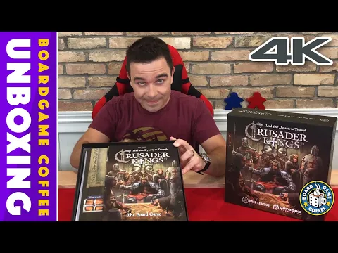 Crusader Kings Board Game 4K unboxing