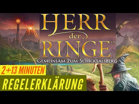 Herr der Ringe Gemeinsam zum Schicksalsberg Regeln Anleitung kooperativ