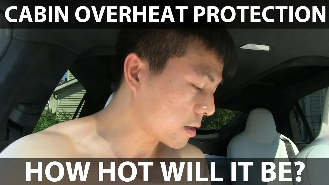 Tesla cabin overheat protection feature