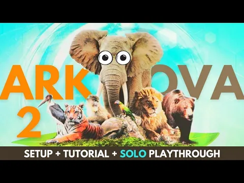 Ark Nova Board Game | Full Solo Playthrough | Part 2 | How to Play Solitare Tabletop Game