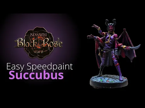 🎨Easy Speedpaint - Succubus - Black Rose Wars Rebirth⚫🌹⚔️