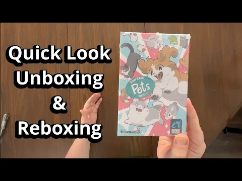 Super Kawaii Pets - Quick Look Card Game Unboxing & Reboxing - What's Inside the box?